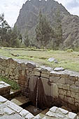 Ollantaytambo, the archeological complex, carved stone fountains